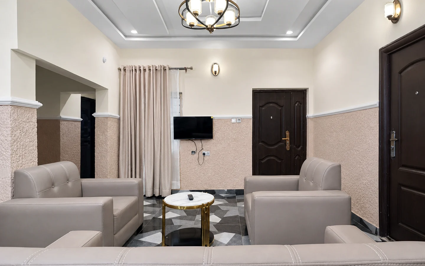 Second living room in a HASKE four-bedroom apartment